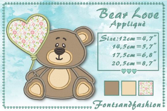 Bear Love Appliqué Review: A Heartwarming Embroidery Design for Boutique Sweatshirts
