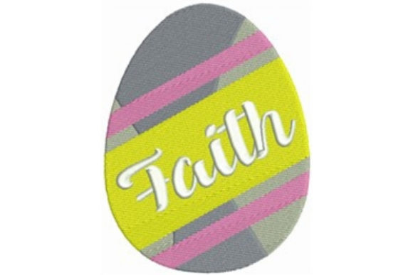 Easter Egg – Faith: A Festive Embroidery Design for Craft Fair Success