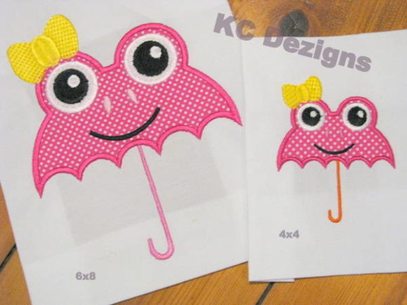 Girl Frog Umbrella Embroidery Design Review