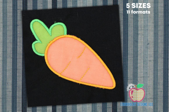 Green and Red Carrot Applique Embroidery Review