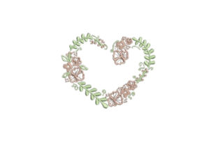 Heartshaped Flower Wreath: A Springtime Embroidery Design Review