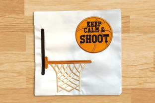 Keep Calm and Shoot Basketball Applique Review for Apparel Projects