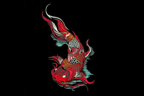 Koi Embroidery Design Review: A Versatile Addition for Boutique Apparel