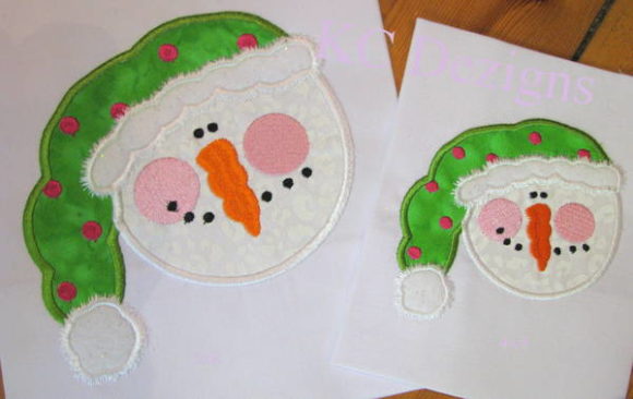 Snowman Face with Green Hat Applique Review for Personalized Gifts
