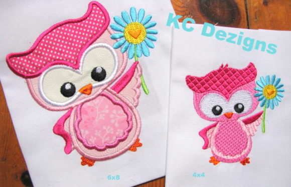 Spring Owl with Flower Embroidery Design Review