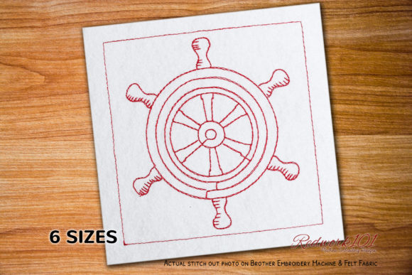 Steering Wheel of the Ship Redwork Review